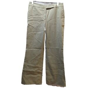 Lands End Stretch canvas boot cut field khaki pants 4P 4 petite women